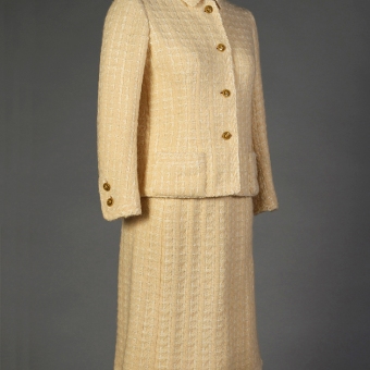 Chanel suit of yellow wool, 1960s